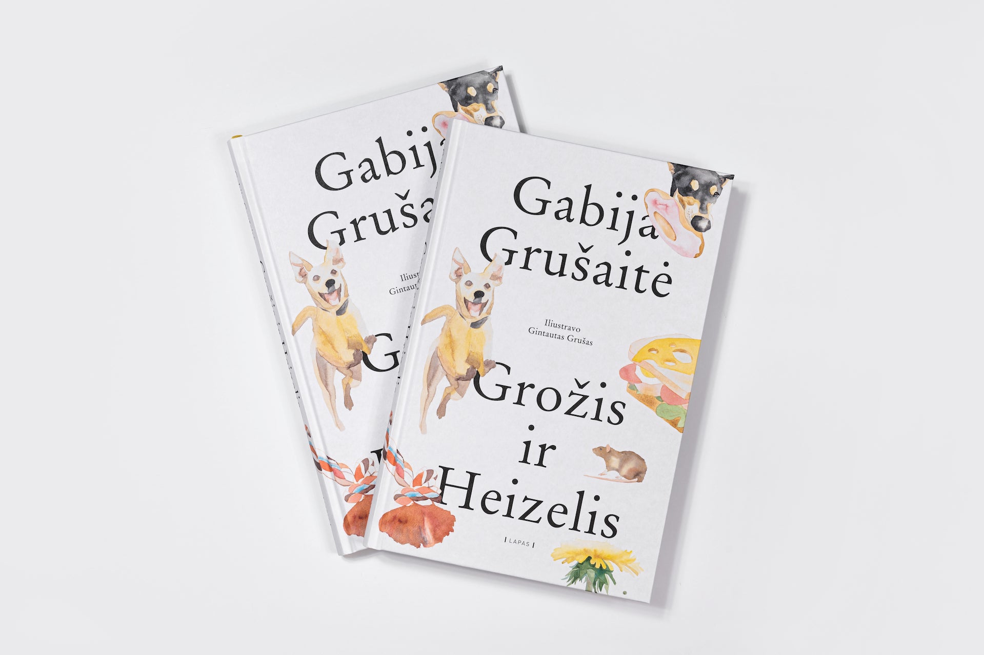 Knygą vaikams „Grožis ir Heizelis“ pristatantys Gabija Grušaitė ir Gintautas Grušas: „Šunys žmogų moko Gero Gyvenimo“