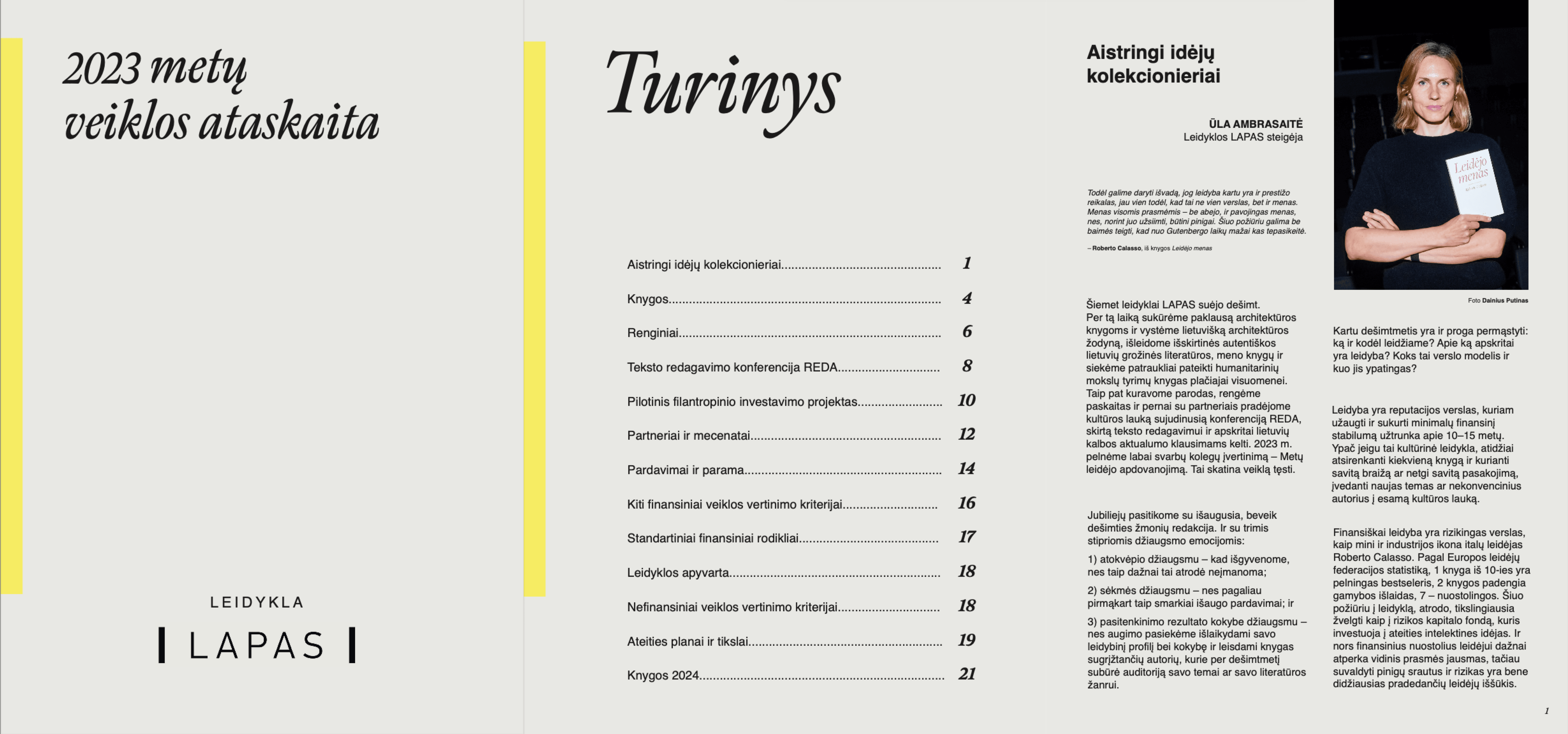 LAPAS veiklos ataskaita 2023